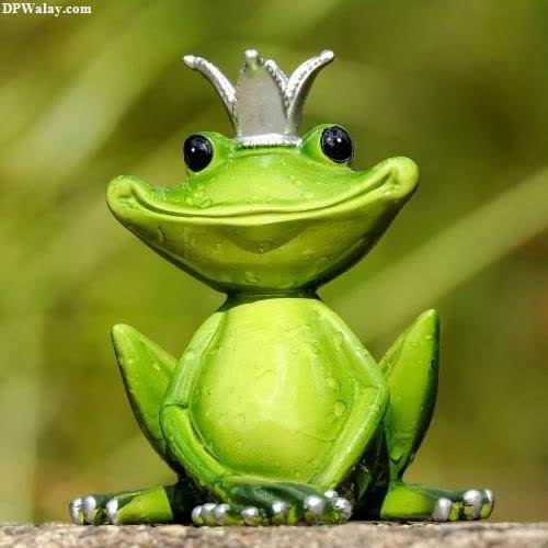 a frog with a crown on its head