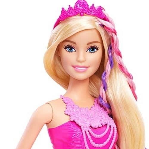 barbie barbie doll with long blonde hair and pink dress