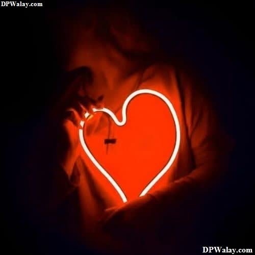 a heart shaped light in the dark-WyXU