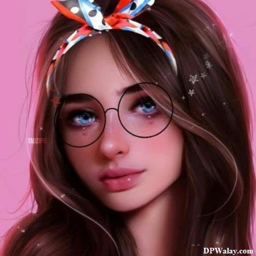 a girl with glasses and a bow on her head images by DPwalay