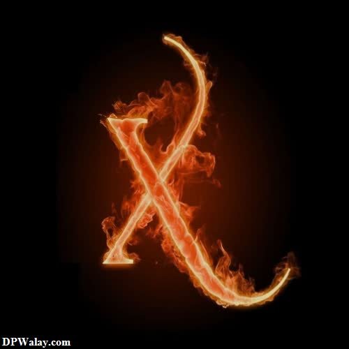 the letter x is made up of fire-fp8X X name dp hd