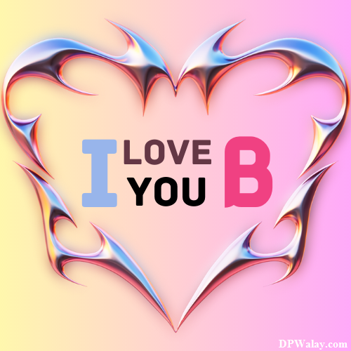 a heart with the word i love you b-1HWt 