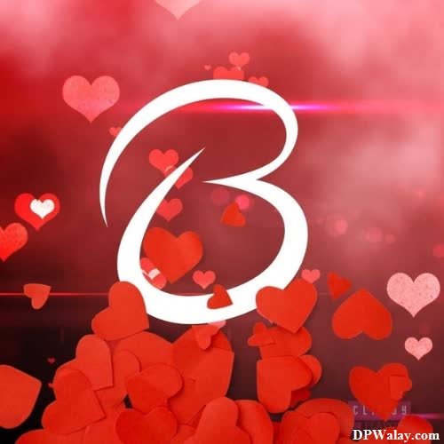 a number 8 surrounded by hearts on a red background