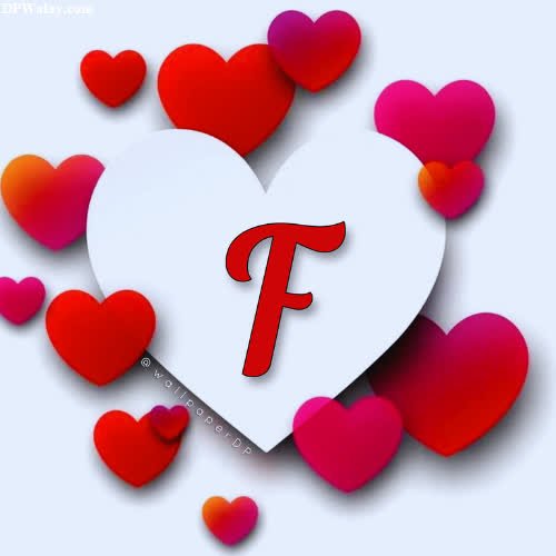a heart with the letter f in it-TFrB f name pic