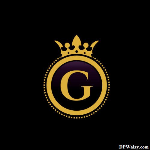 the letter g with a crown on top-ROzE g name dp for whatsapp