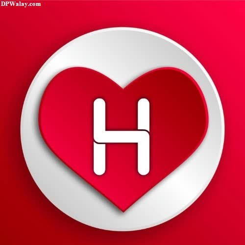 a heart with the letter h inside-hWkW 