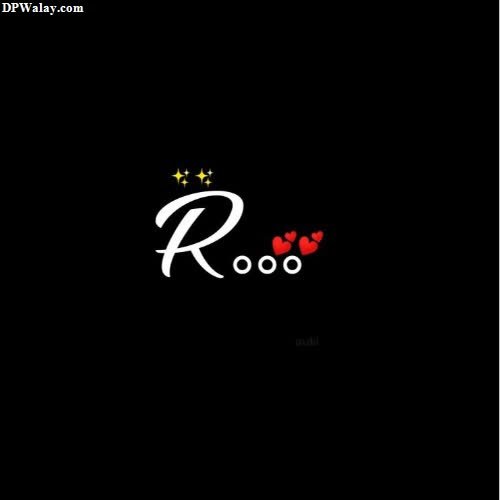 a black background with the word roo written in white