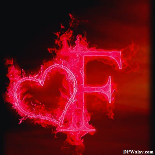 a heart with the letter f in it-1luH 