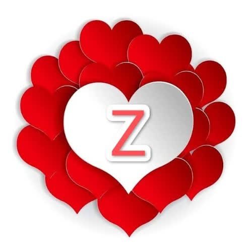 a heart with the letter z inside 