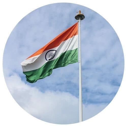the indian flag flying in the sky-8cPJ