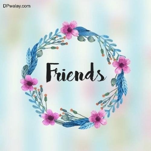 a watercolor painting of a wreath with the word friends images by DPwalay