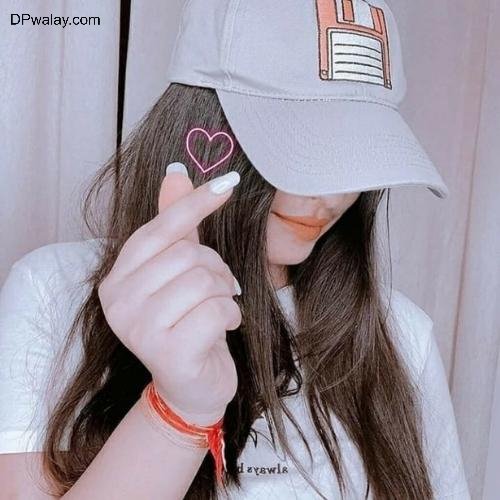 a girl wearing a hat with a heart on it cool photos dp